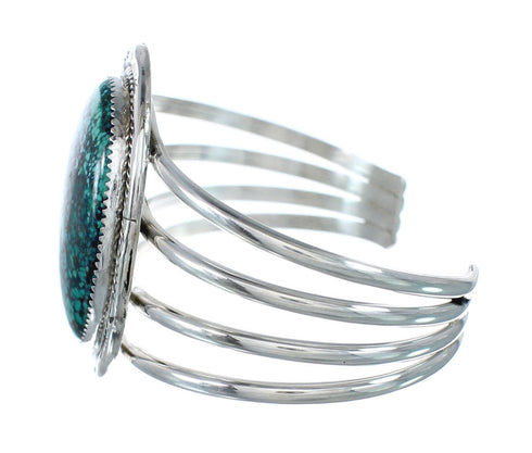 Sterling Silver Turquoise Navajo Cuff Bracelet JX130327
